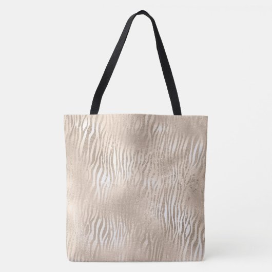 Gold Glitzer Design Designer Tasche (Vorderseite)