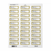 Gold Glitzer Diamond Hörmarke Labels (Vorne)