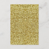 Gold Glitzer Diamond - Maßnahmen zur Herzsicherhei Begleitkarte (Rückseite)