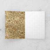 Gold Glitzer Diamonds Karte (Innenseite)
