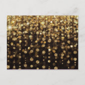 Gold Glitzer Diamonds Postkarte (Vorderseite)