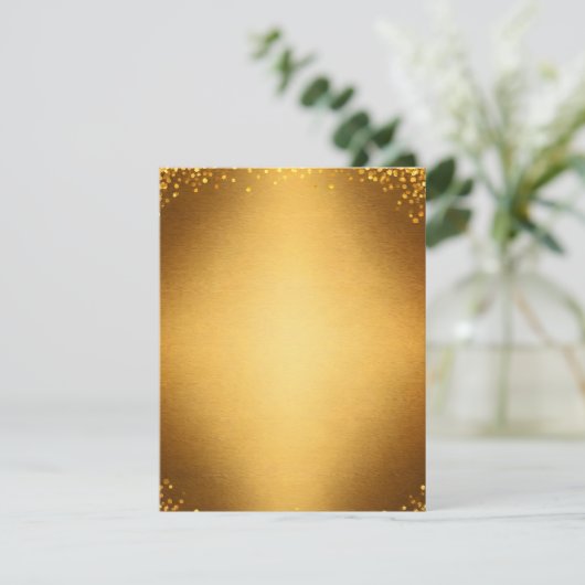 Gold Glitzer Dot Einladung Stationery (Stehend Vorderseite)