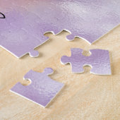 Gold Glitzer Dream Big Unicorn Personalisierter Na Puzzle (Seite)