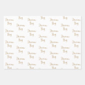 Gold Glitzer Dream Shine Sparkone Geschenkpapier Set (Vorderseite 2)