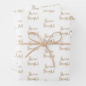 Gold Glitzer Dream Shine Sparkone Geschenkpapier Set (Beispiel)