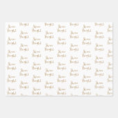 Gold Glitzer Dream Shine Sparkone Geschenkpapier Set (Vorderseite)