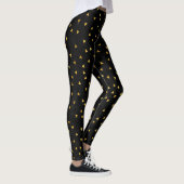 Gold Glitzer Dreiecke Leggings (Rechts)