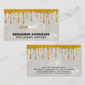 Gold-Glitzer-Drilling | Whisky Business Card Visitenkarte (Vorne/Hinten)
