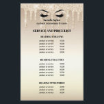Gold Glitzer Dripps EYELASH SALON SERVICE LIST Flyer<br><div class="desc">Die Preisliste von Eyelash Extensions ist die perfekte Möglichkeit, Ihre Dienstleistungen und Preise zu zeigen. Enthält vier individuell anpassbare Überschriften und Textfelder sowie Platz für Ihre Kontaktinformationen in Ihrem Unternehmen ganz unten. Um das Layout anzupassen, geben Sie Ihren Text ein und ändern Sie mithilfe der Funktion Anpassen die Positionierung und...</div>