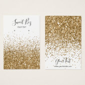 Gold Glitzer Earring Juweliergeschäft (Vorne & Hinten)