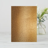 Gold Glitzer Einladung (Stehend Vorderseite)