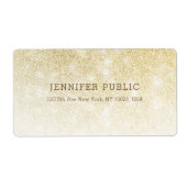 Gold Glitzer Elegante Berufliche Moderne Vorlage (Vorne)