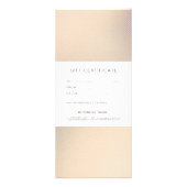 Gold Glitzer Elegantes Geschenkgutschein Werbekarte (Hinten)