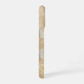 Gold Glitzer Extravagant Palm Blätter Muster iPhone 16 Hülle (Rechte Seite)