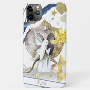 *~* Gold Glitzer Fairy Moon Stars Burg Case-Mate iPhone Hülle