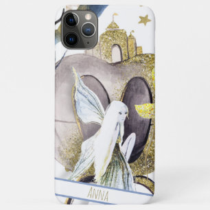 *~* Gold Glitzer Fairy Moon Stars Burg Case-Mate iPhone Hülle