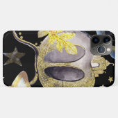 *~* Gold Glitzer Fantasy Stars Carriage Castle Case-Mate iPhone Hülle (Rückseite (Horizontal))