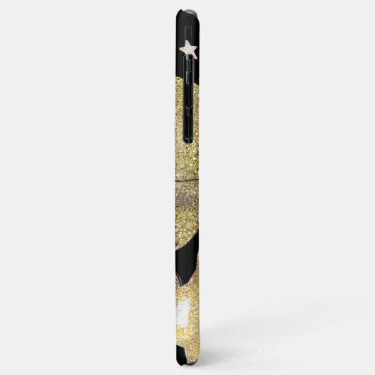 *~* Gold Glitzer Fantasy Stars Carriage Castle Case-Mate iPhone Hülle (Hinten/Links)