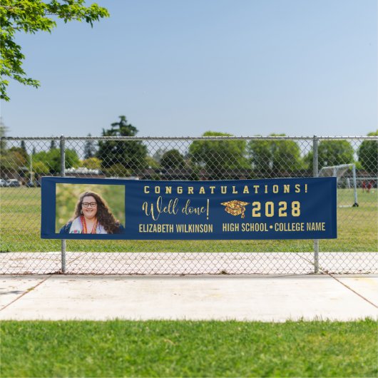 Gold Glitzer Fett Foto Abschluss Banner (Insitu)