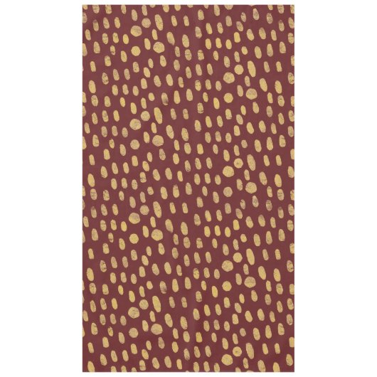 Gold Glitzer Finger Prints Tischdecke (Vorderseite)