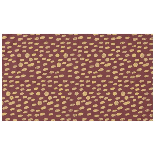 Gold Glitzer Finger Prints Tischdecke (Vorderseite (Horizontal))