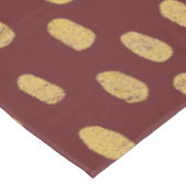 Gold Glitzer Finger Prints Tischdecke (Schrägansicht)