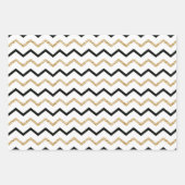 Gold Glitzer Flamingo Muster Geschenkpapier Set (Vorderseite 3)