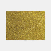 Gold Glitzer Fleece Blanket (Vorderseite (Horizontal))