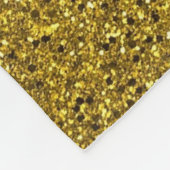 Gold Glitzer Fleece Blanket (Ecke)