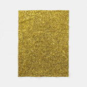 Gold Glitzer Fleece Blanket (Vorderseite)
