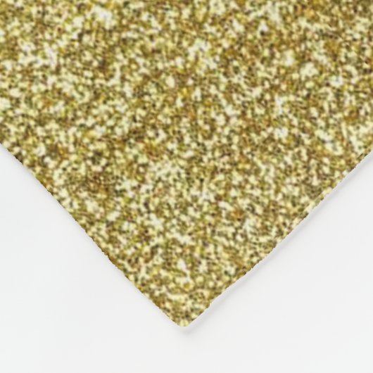 Gold Glitzer Fleece Blanket (Ecke)