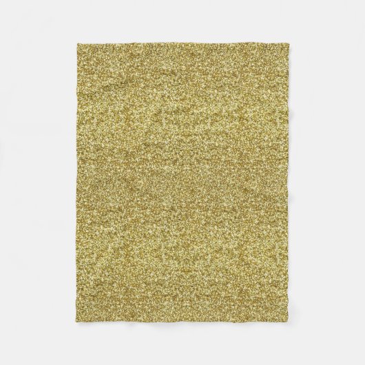 Gold Glitzer Fleece Blanket (Vorderseite)