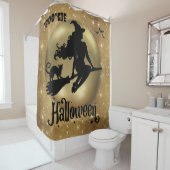 Gold Glitzer Flying Witch Bougie Duschvorhang (Beispiel)