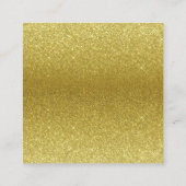 Gold Glitzer & Foil Earring Display Packaging Quadratische Visitenkarte (Rückseite)