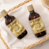 Gold Glitzer & Foil Kosmetik Flaschenetikett Rechteckiger Aufkleber