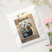 Gold Glitzer Foto Abschluss Namensklasse Geschenktütchen (Versiegelt)