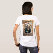 Gold Glitzer Foto Abschluss Namensklasse T-Shirt (Schwarz voll)