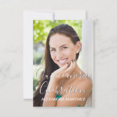 Gold Glitzer Foto - Quinceanera Feier Einladung (Vorderseite)