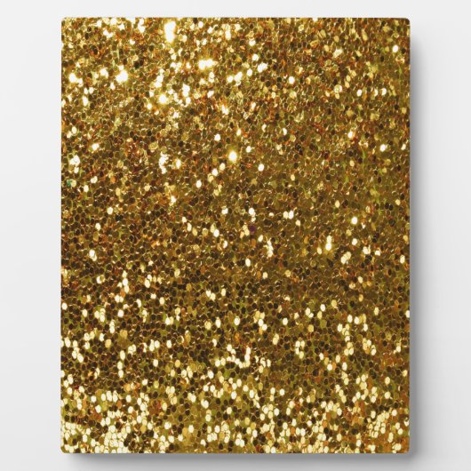 Gold Glitzer Fotoplatte (Vorderseite)