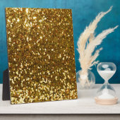 Gold Glitzer Fotoplatte (Seite)