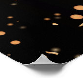 Gold Glitzer Frau zu Brautparty Willkommen Poster (Ecke)