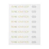 Gold Glitzer Friede, Liebe, Freude und Taube Weihn (Bogen)