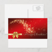 Gold Glitzer Frohe Weihnachten (Vorne/Hinten)