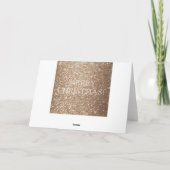Gold Glitzer Frohe Weihnachten Glamour (Rückseite)