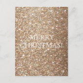 Gold Glitzer Frohe Weihnachten Glamour (Vorderseite)