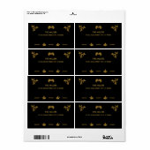 Gold Glitzer Frohe Weihnachten, Weihnachtsmann (Vorne)