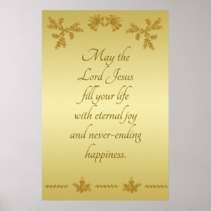 Gold Glitzer Frohe Weihnachten, Weihnachtsmann auf Poster