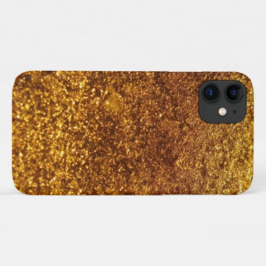 Gold Glitzer, Funkelnd, Glitzer Hintergrund Case-Mate iPhone Hülle (Rückseite (Horizontal))