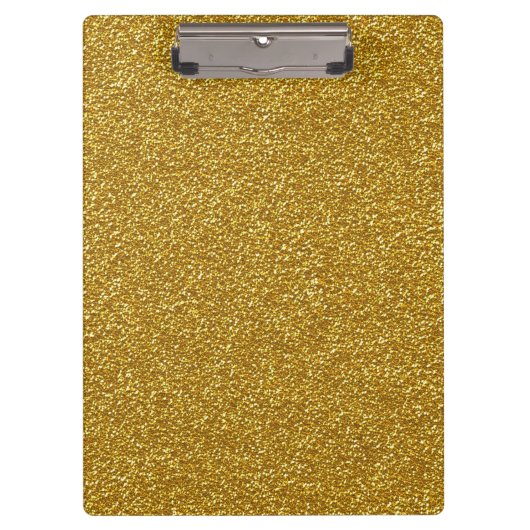 Gold Glitzer, Funkelnd, Glitzer Hintergrund Klemmbrett (Vorderseite)