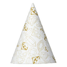 Gold Glitzer Gem Sie ist ein Geburtstagsparty-Hut 